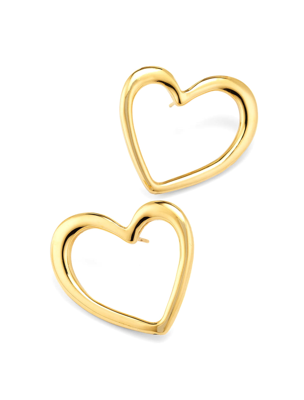Gold Dipped Stud Hearts main image 0