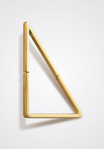 the-conservatory-nyc - LARGE FLAT TRIANGLE FORM EARRING, SINGLE - SHIHARA - JEWELRY