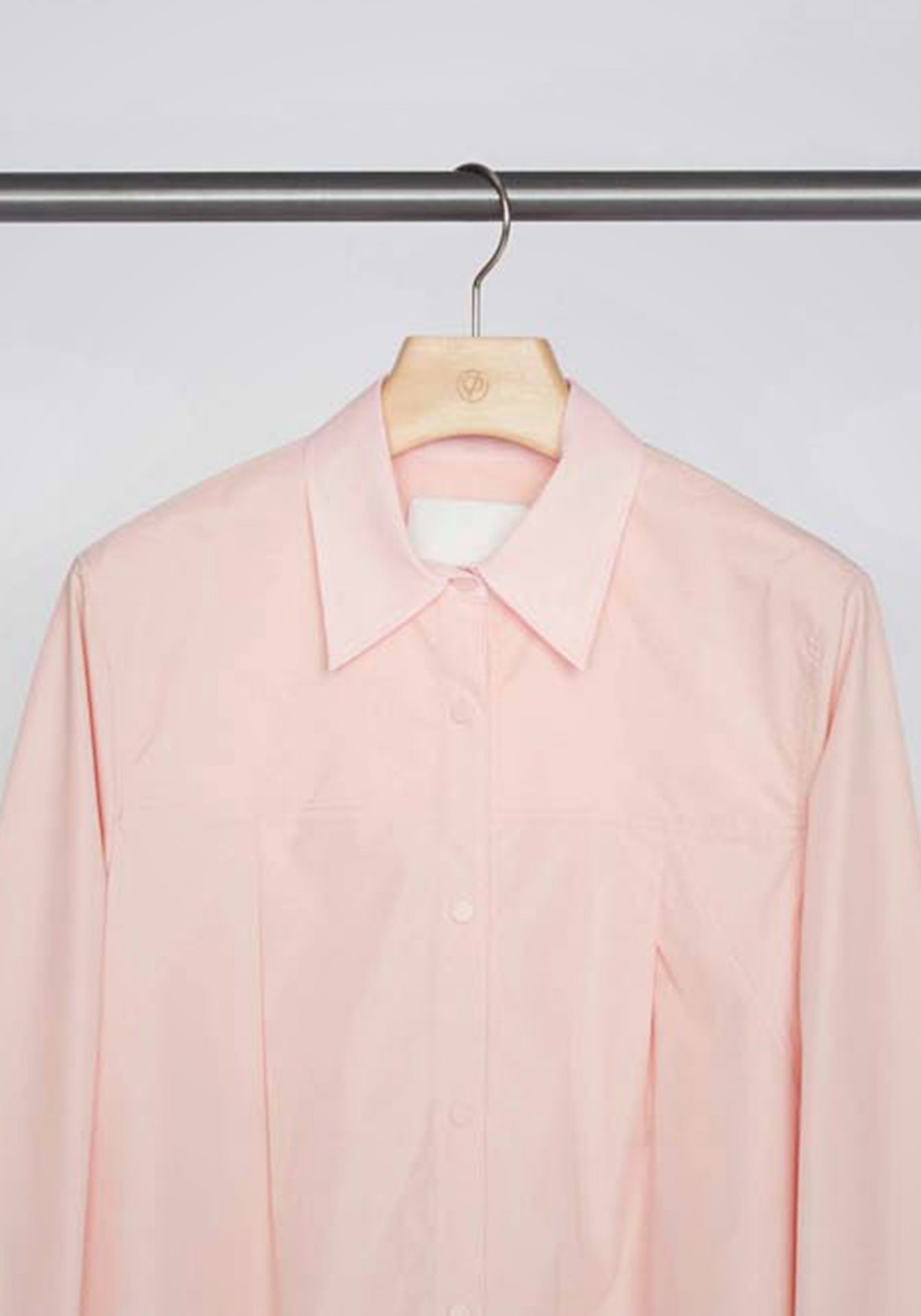 Flounce Hem Poplin Shirt
