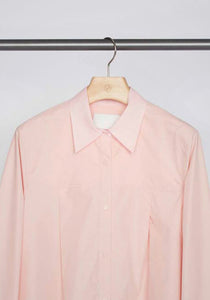 Flounce Hem Poplin Shirt