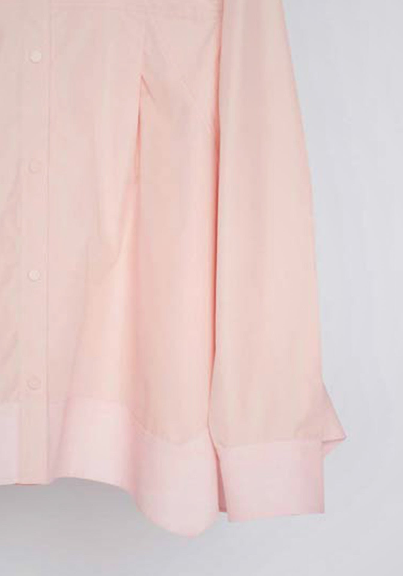Flounce Hem Poplin Shirt