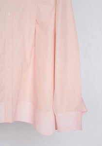 Flounce Hem Poplin Shirt