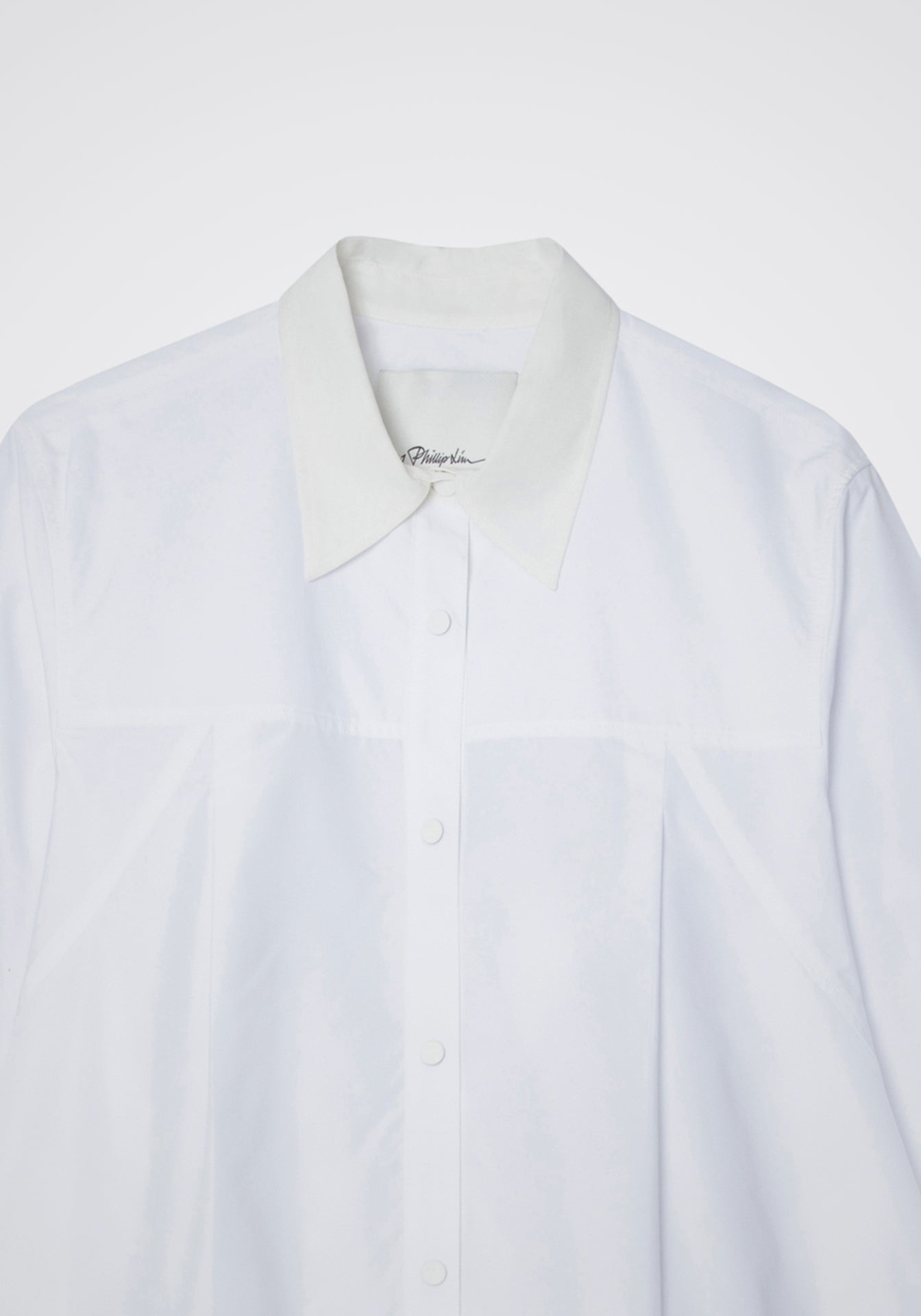 Flounce Hem Poplin Shirt