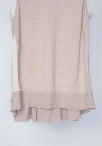 Scoopneck Tank with Pleated Chiffon Combo