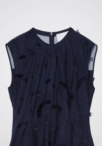 Fil-Coupé Midi Dress