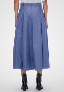 Utility Poplin Midi Skirt