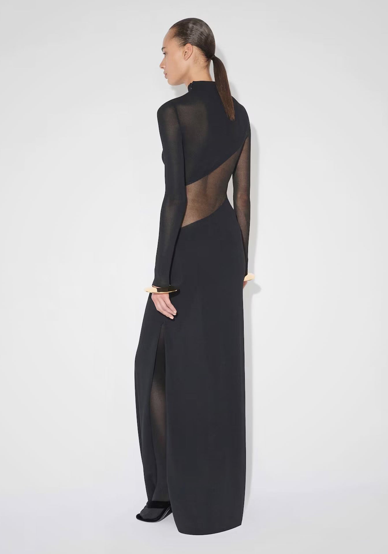 Silk Knit Cut Out Dress