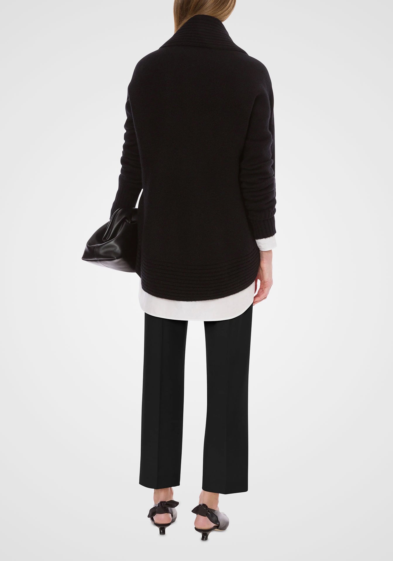 Cotton Poplin Shirt with Knot Tie