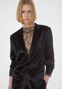 Blazer in Glossy Satin