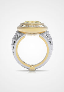 The Dreamer, 18K Gold, Yellow Sapphire + Diamond Ring