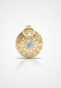 The Duomos, 18K Yellow Gold + Diamond Earrings