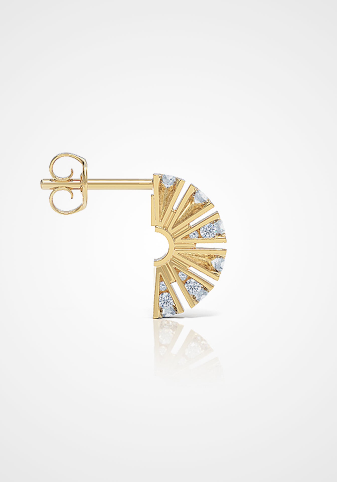 The Fabellitas, 18K Yellow Gold + Diamond Earrings