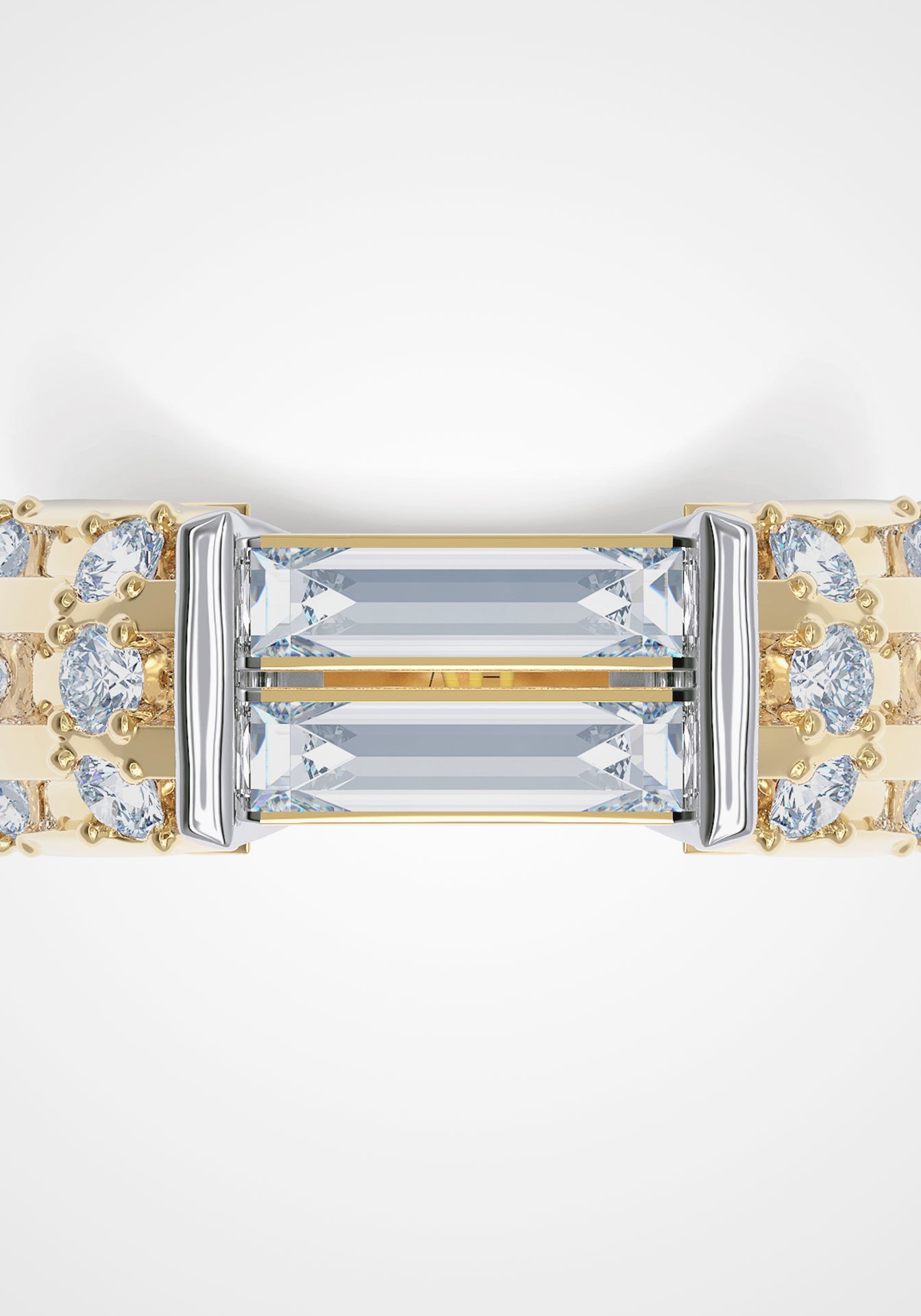 The Flute, 18K Gold + Diamond Ring