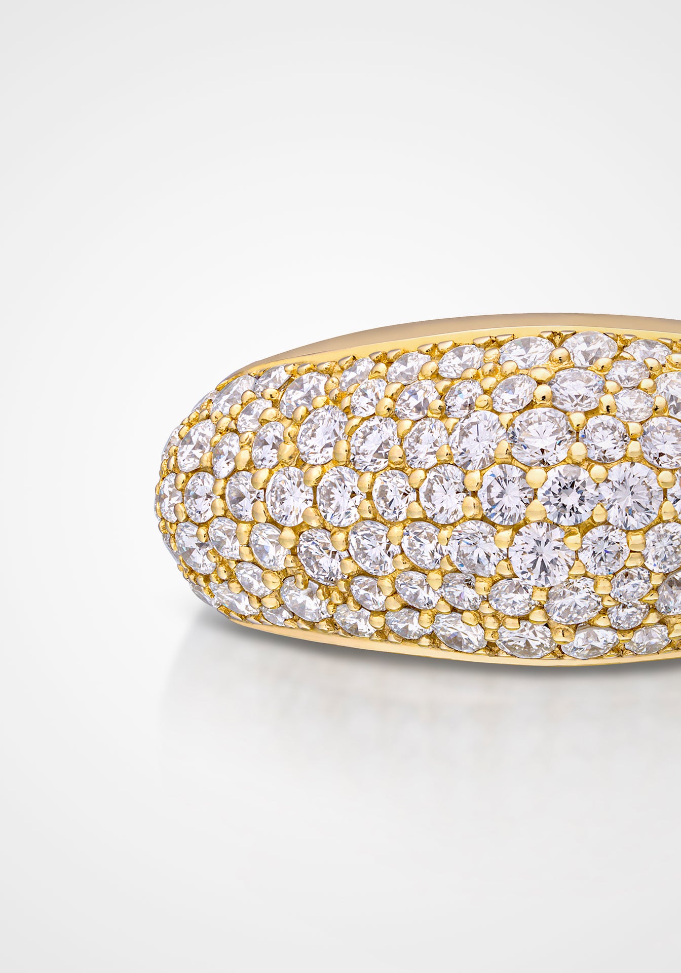 Cobra Bolla Le Stelle, 18K Yellow Gold + Diamond Ring