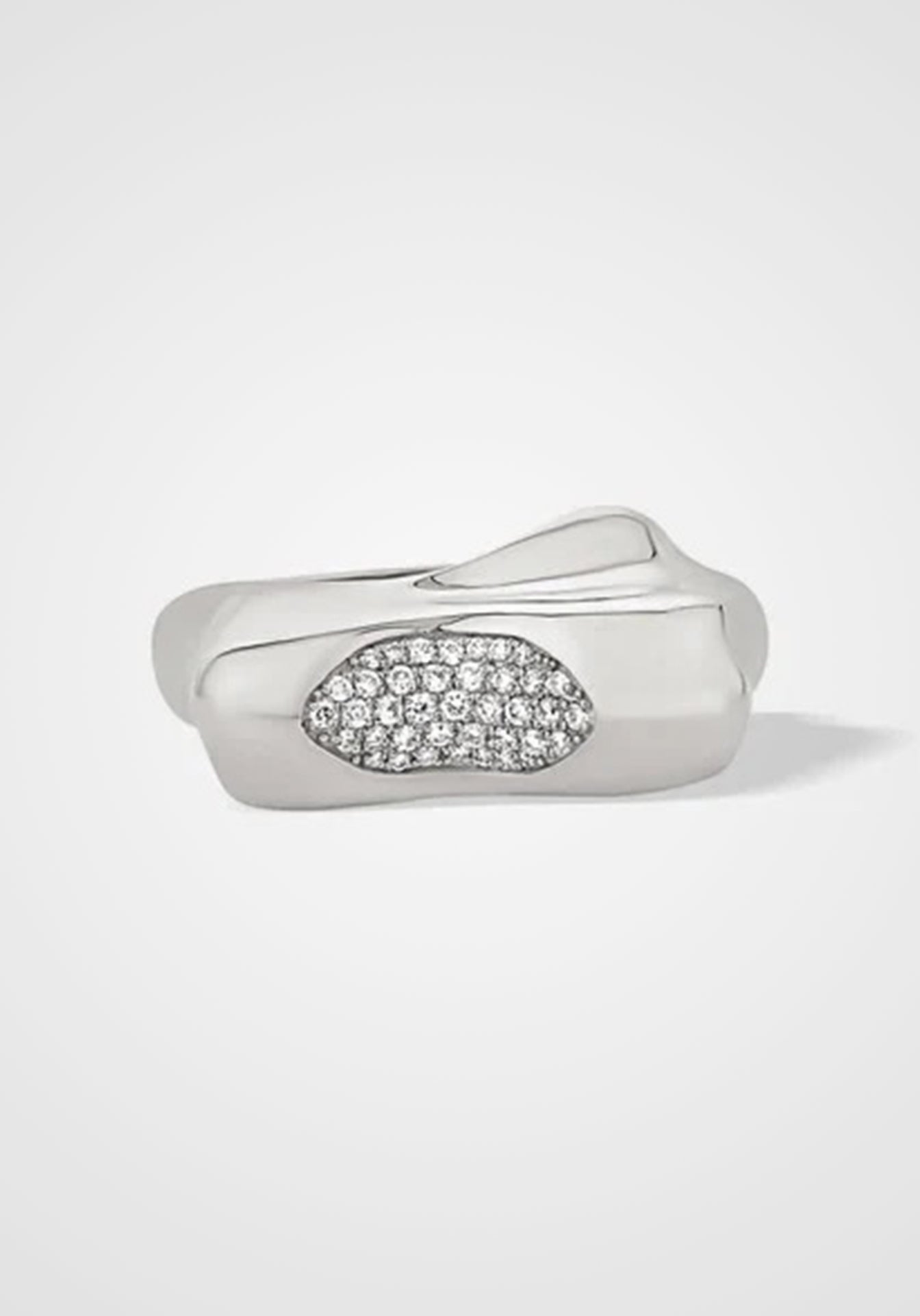 Lyn, 14K White Gold + Diamond Ring