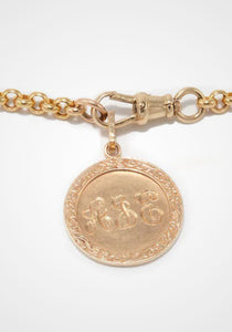 Belcher Dog Clip, 14K Yellow Gold Bracelet