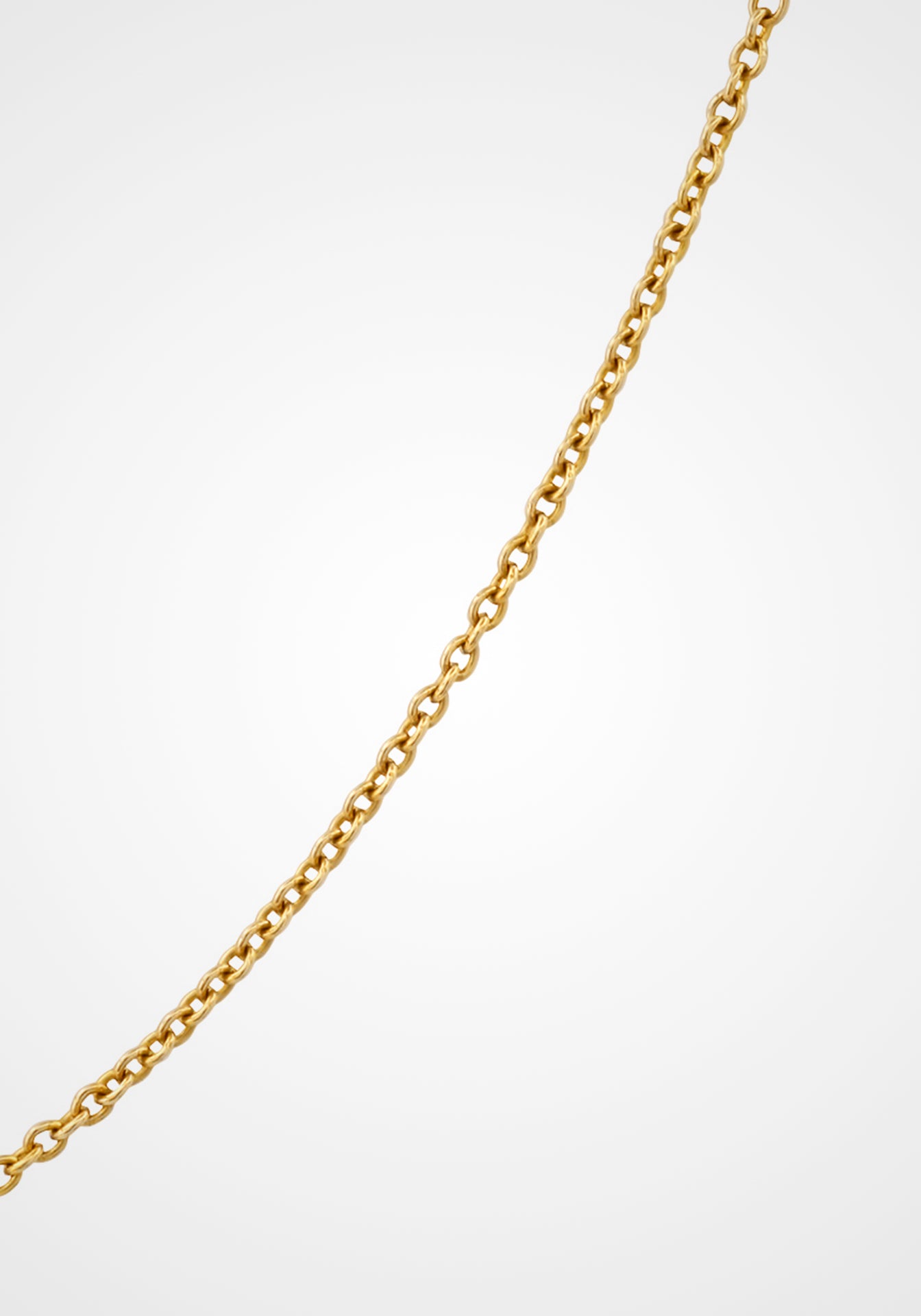 Floating Drilled Diamond, 18K Yellow Gold Drop Necklace