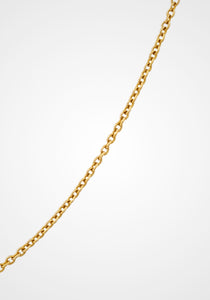 Floating Drilled Diamond, 18K Yellow Gold Drop Necklace