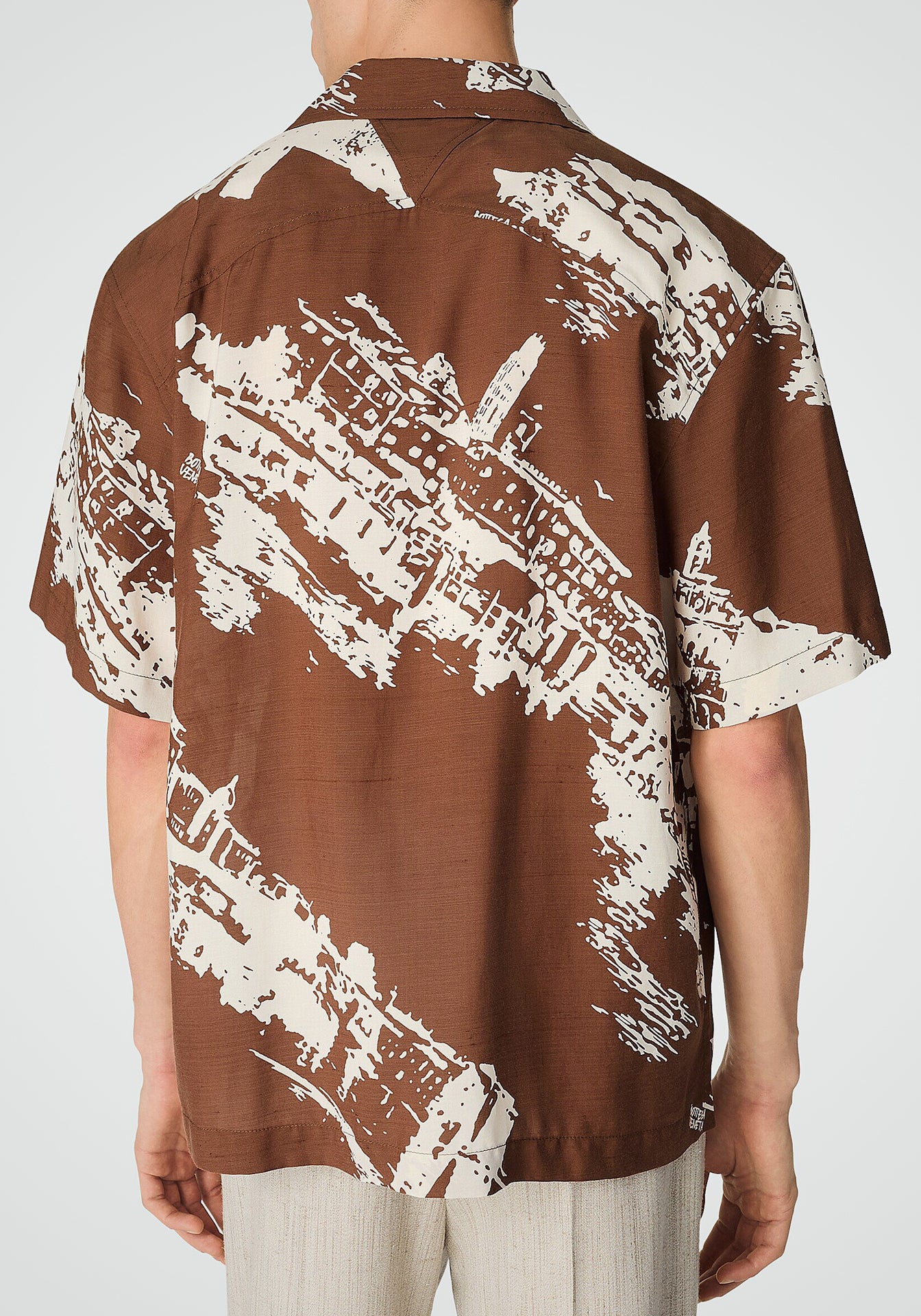 Italian Postcard Silk Shirt
