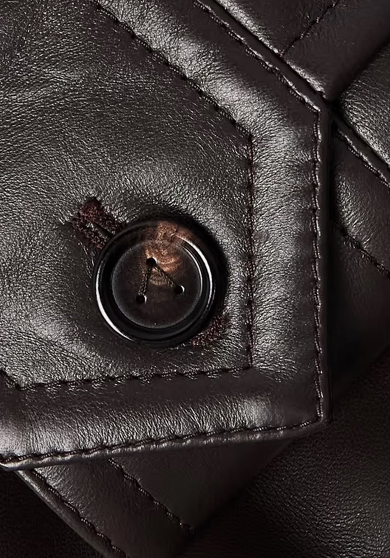 Leather Intrecciato Collar Blouson