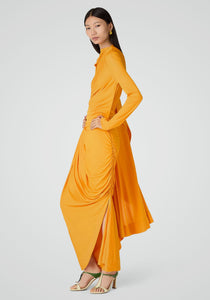 Viscose Jersey Draped Dress