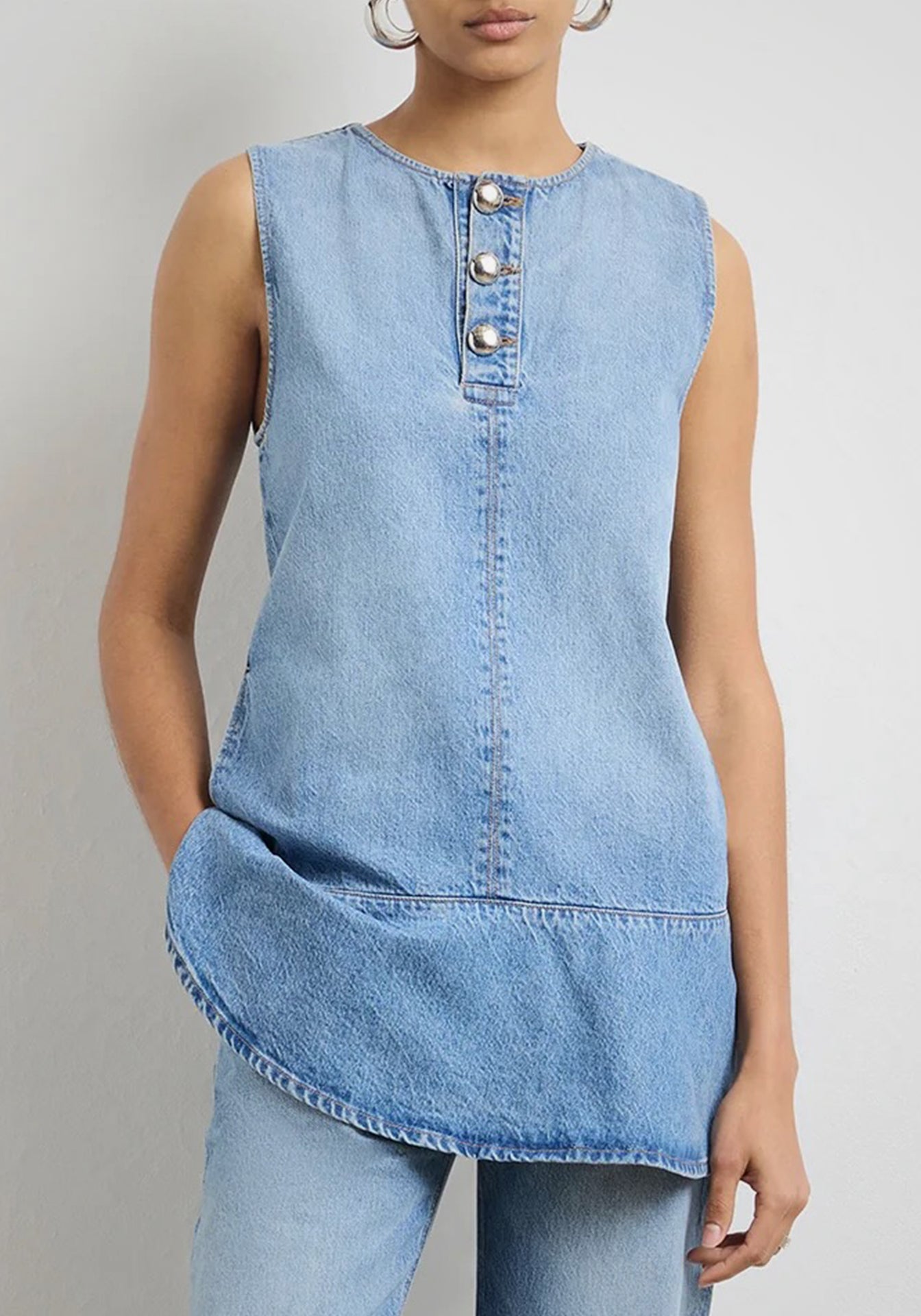 The Rosie Denim Mini Dress