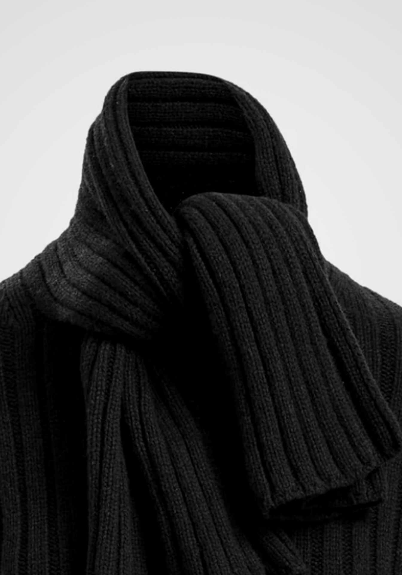 The Ryan Ribbed Scarf Sweater