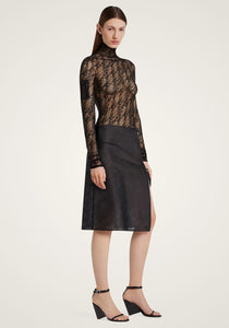 Lace Mockneck Top