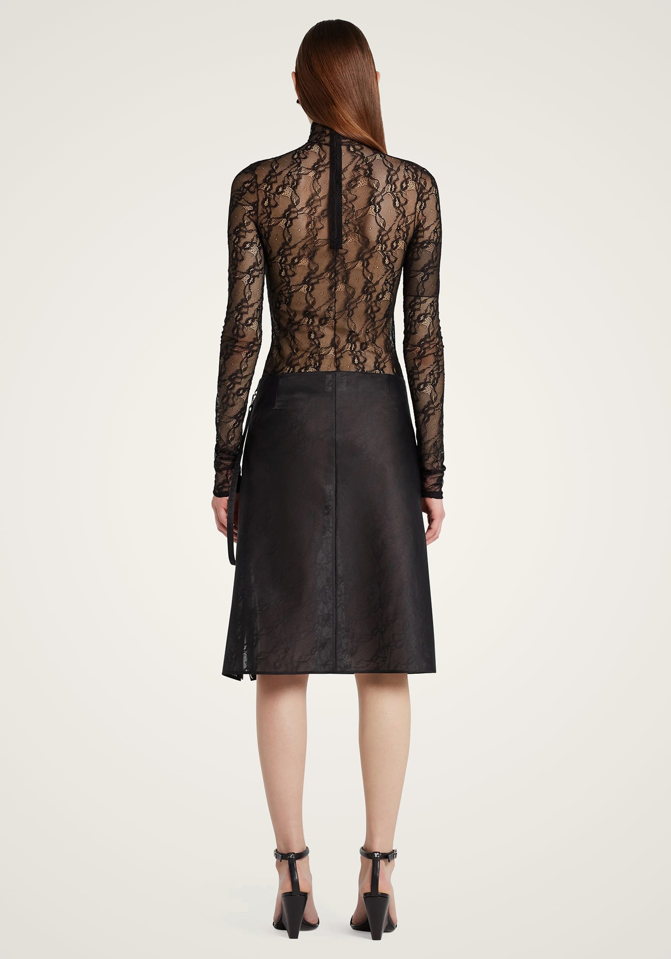 Lace Mockneck Top