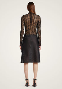 Lace Mockneck Top