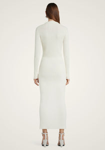 Light Rib Cardigan Long Dress