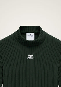 Reedition Short Sleeves Rib Knit Sweater