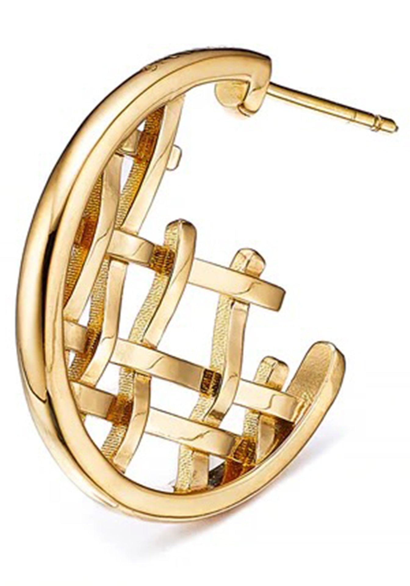 Yuna, 18K Yellow Gold Hoop Earrings