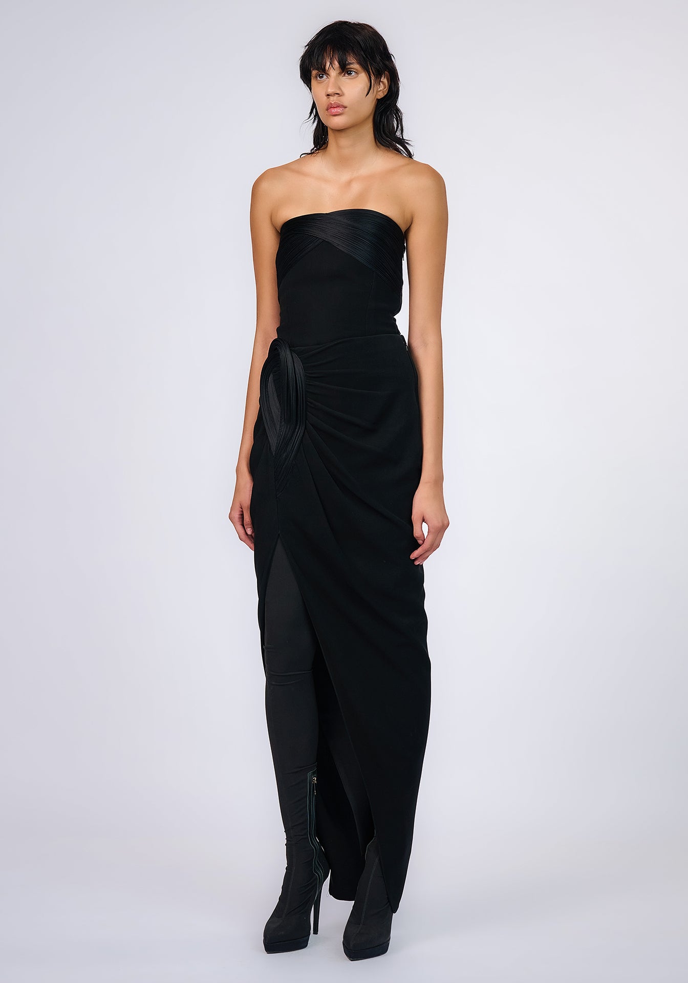 The Twist Sculpt Satin Drape Corset