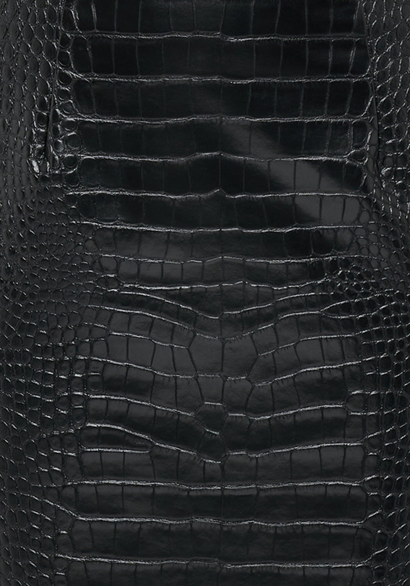Croc-Effect Pencil Skirt