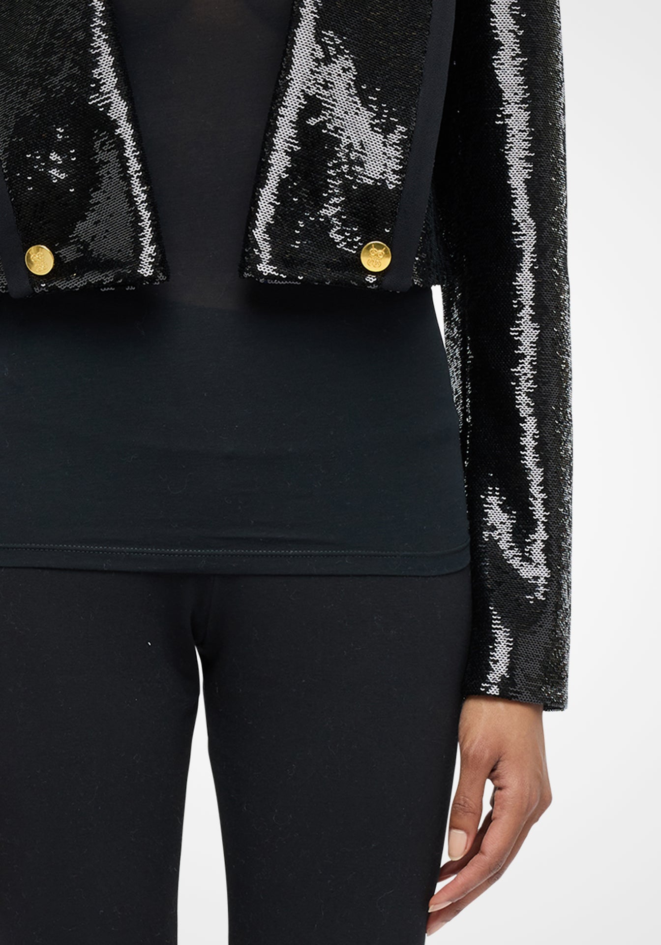 Sequin Cropped Jacket