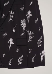 All Over Flower Crystal Jacket