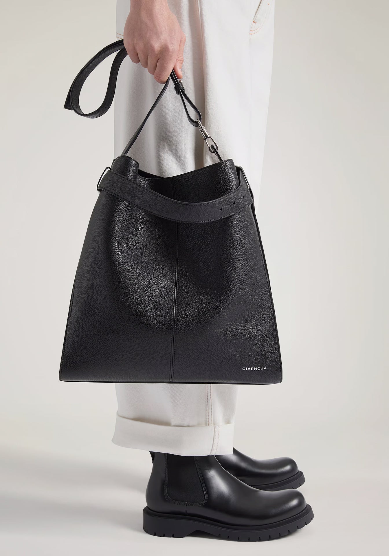 Belted Hobo Bag