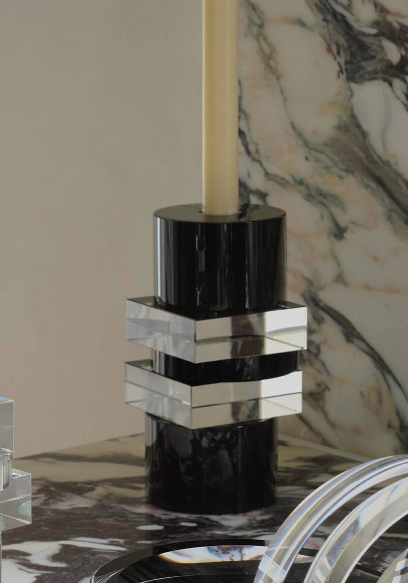 Pila Crystal Candle Holder