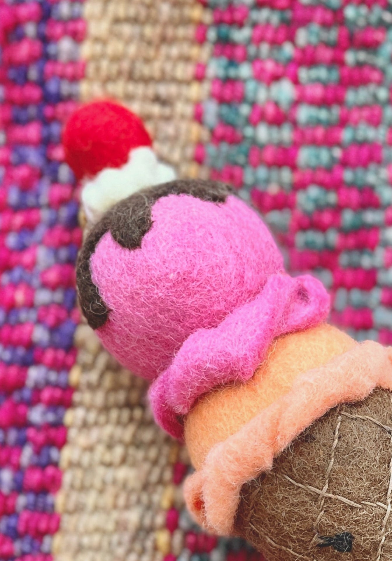 Double Scoop Cone Squeaker Toy