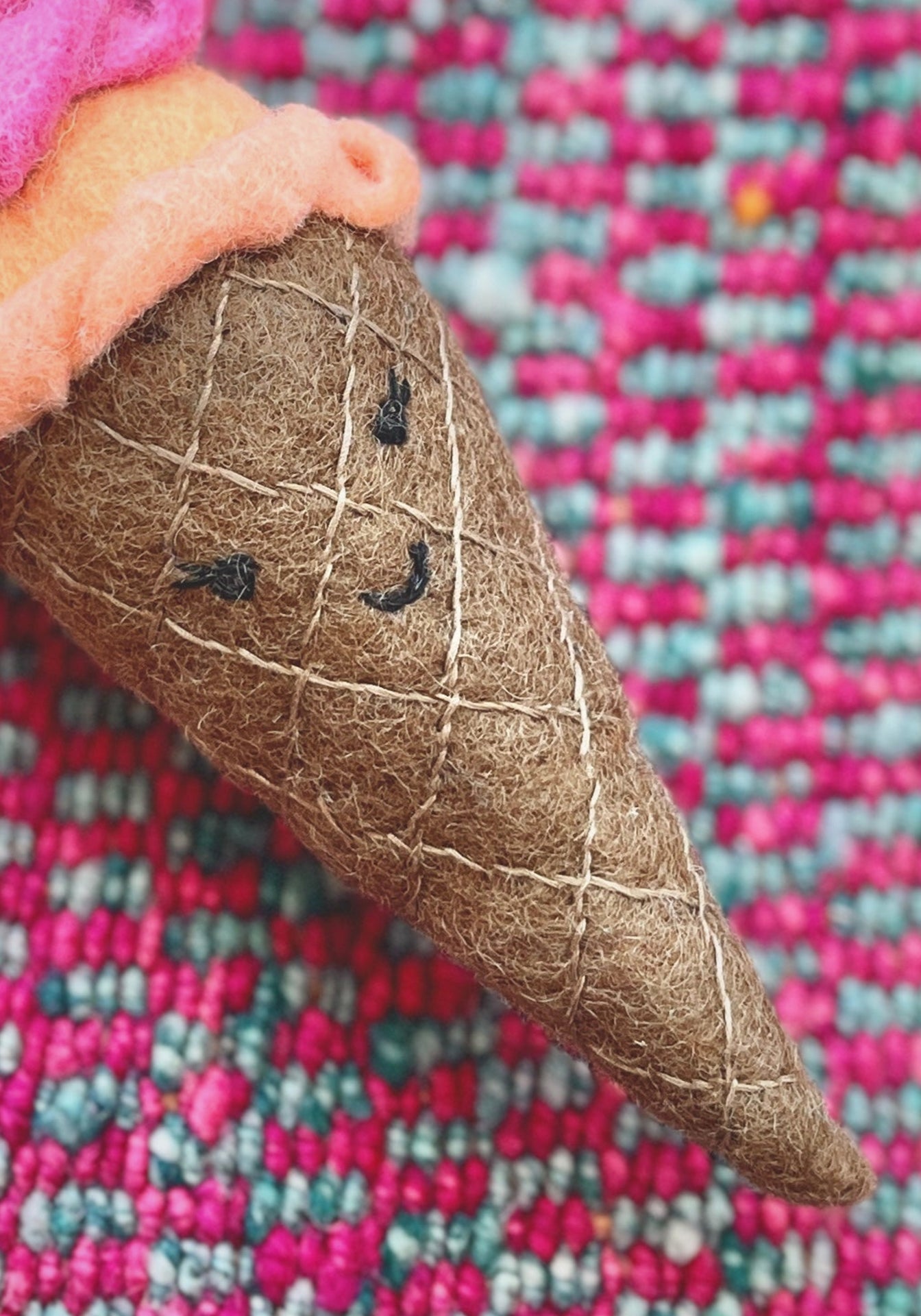 Double Scoop Cone Squeaker Toy