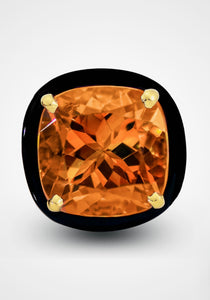 Aravali, 18K Yellow Gold + Citrine Earring