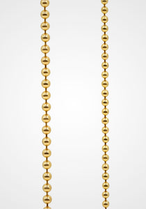 Smooth Spaced Bead, 14K Yellow Gold Bracelet