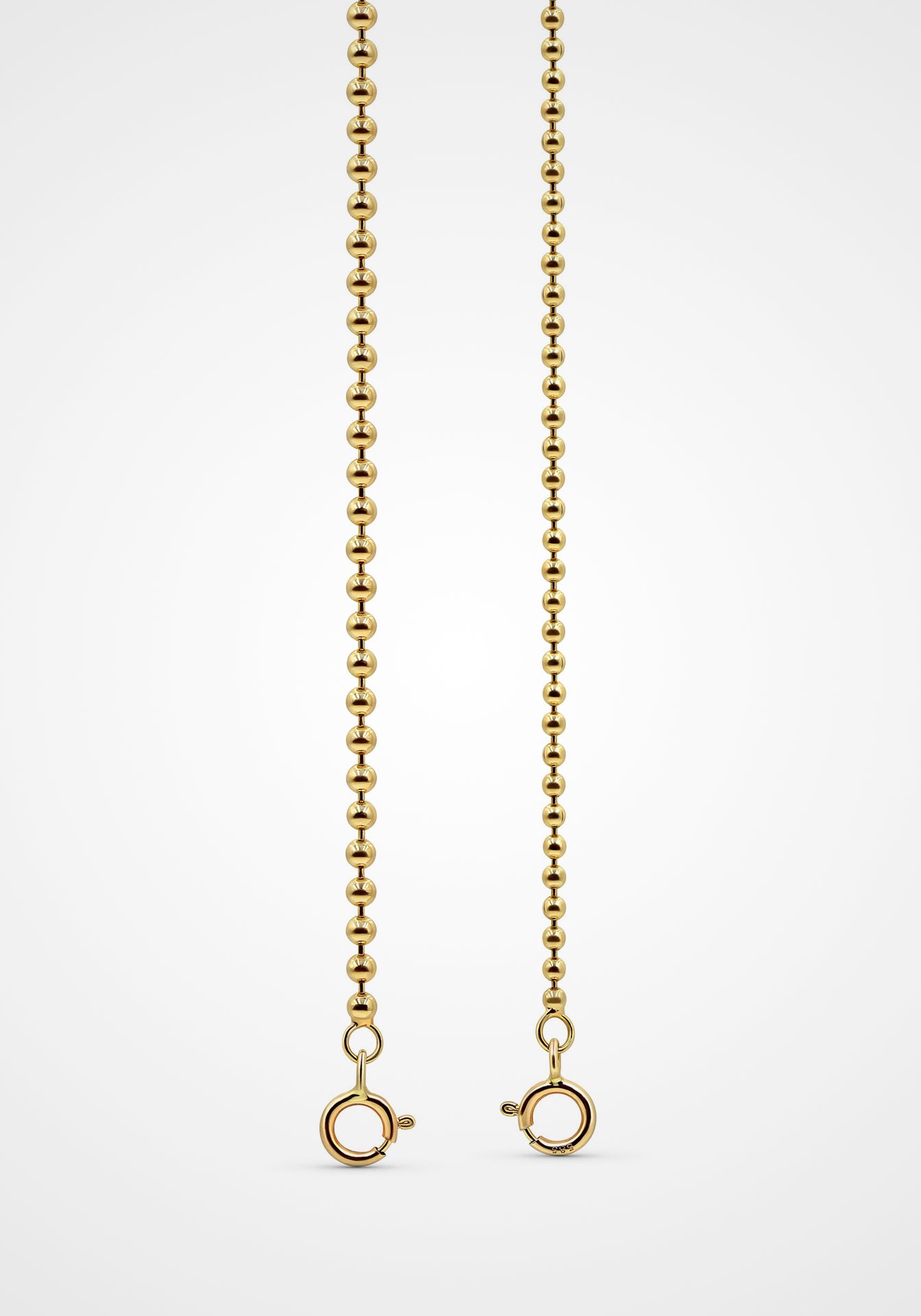 Smooth Spaced Bead, 14K Yellow Gold Bracelet