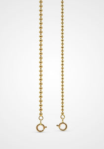 Smooth Spaced Bead, 14K Yellow Gold Bracelet