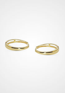 Tapered, 14K Yellow Gold Huggies