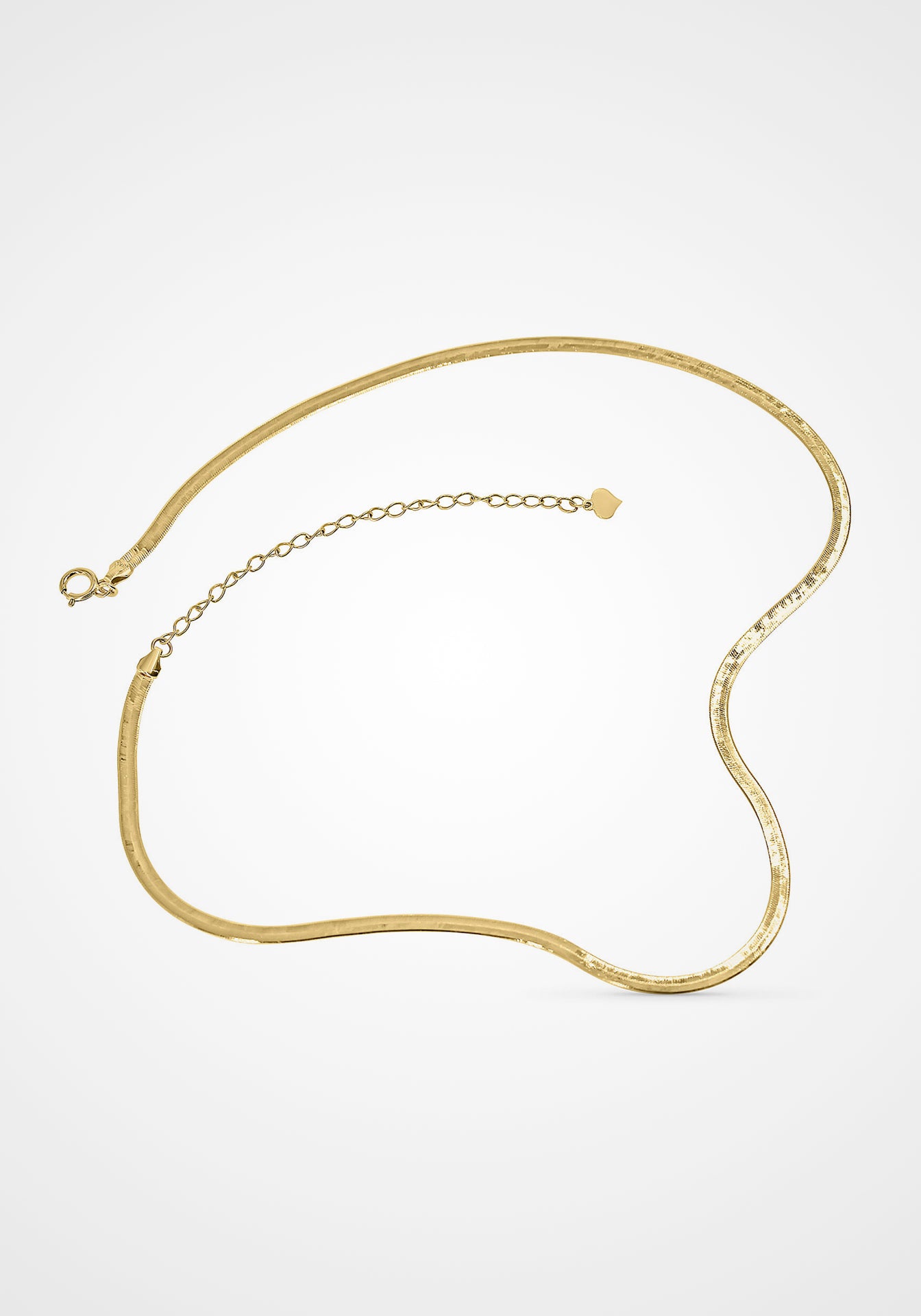Herringbone, 18K Yellow Gold Chain