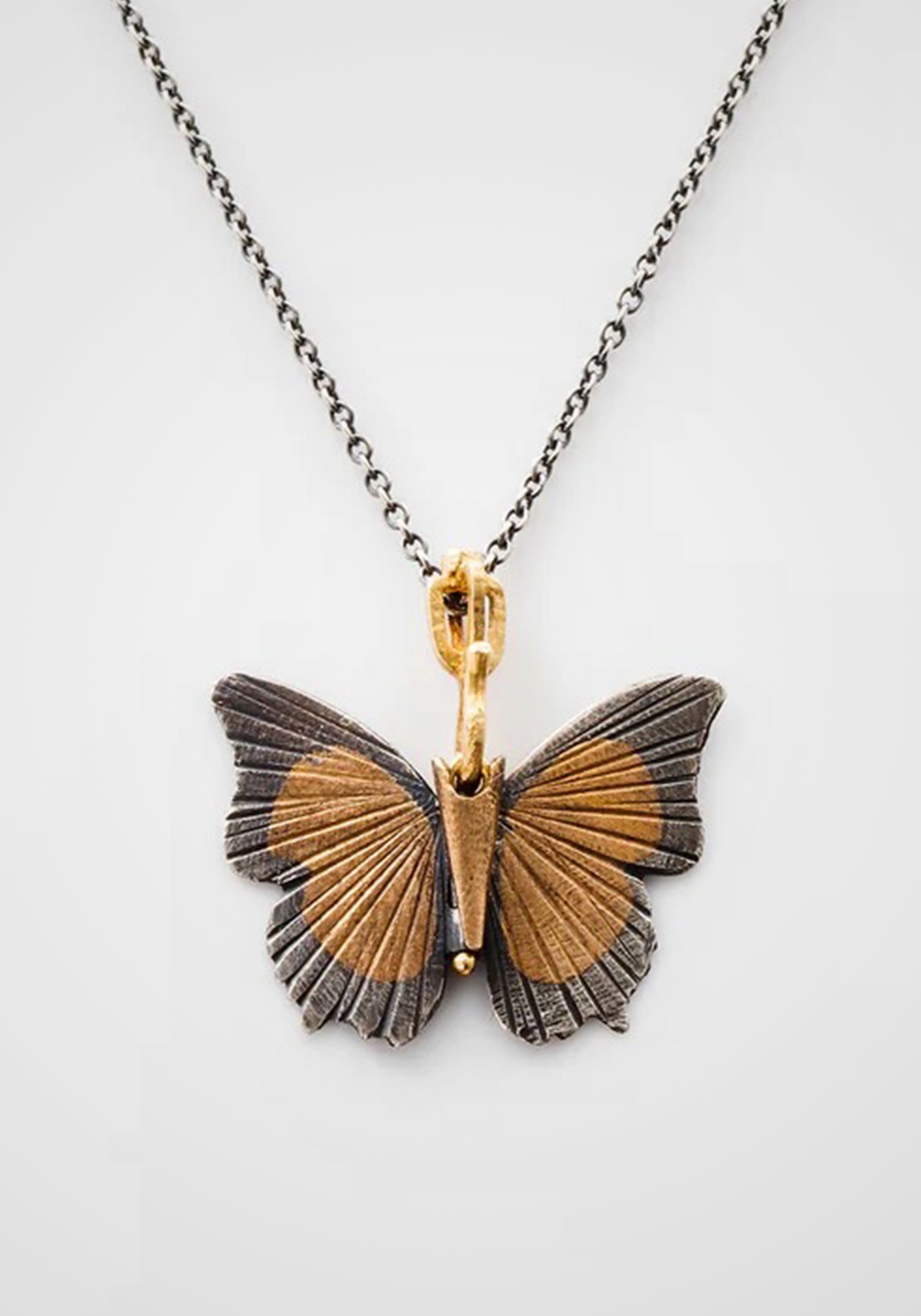 The Tawny Raja, 14K Rose Gold + Rose Bronze Necklace