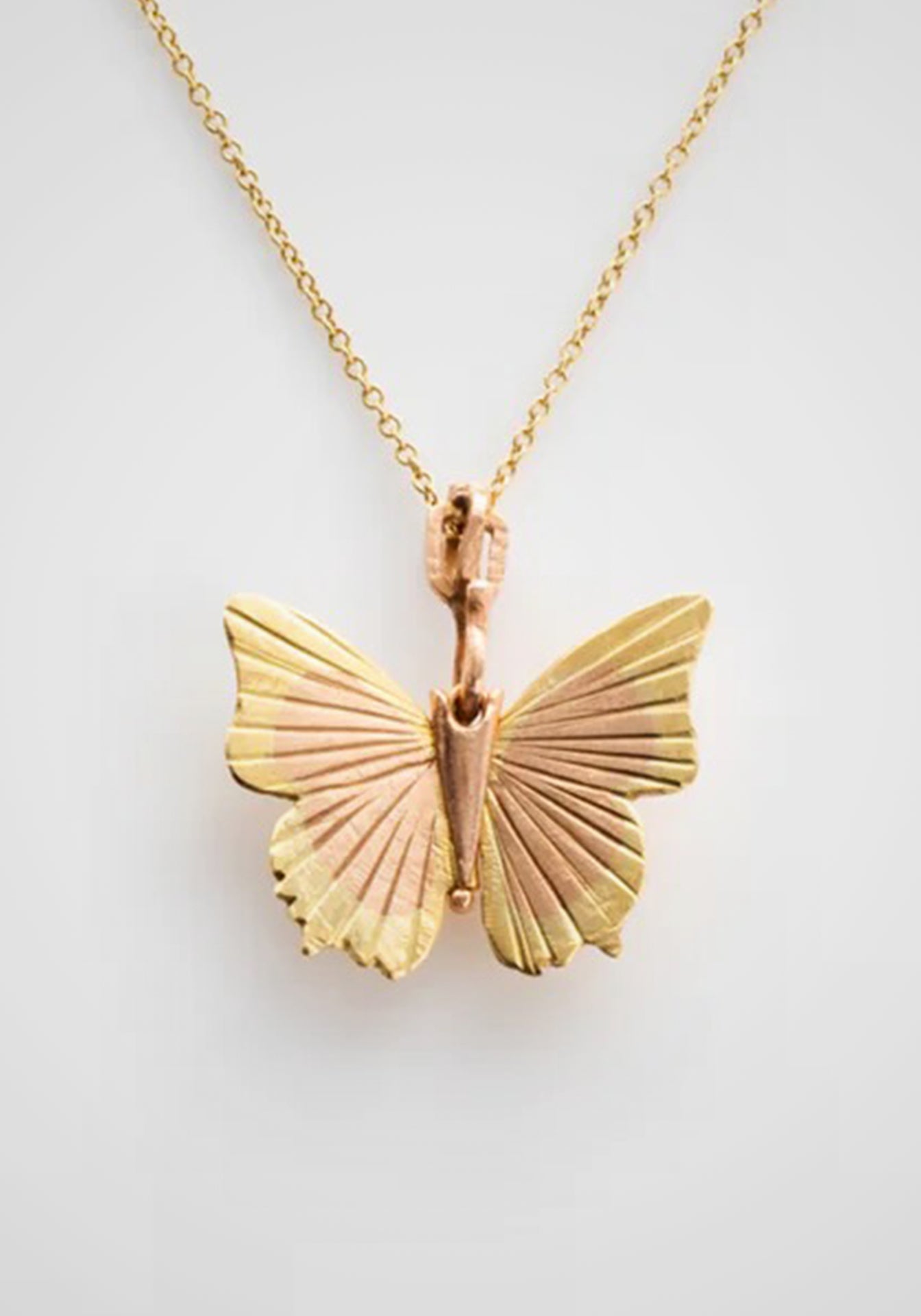 The Tawny Raja, 18K Rose + Yellow Gold Necklace