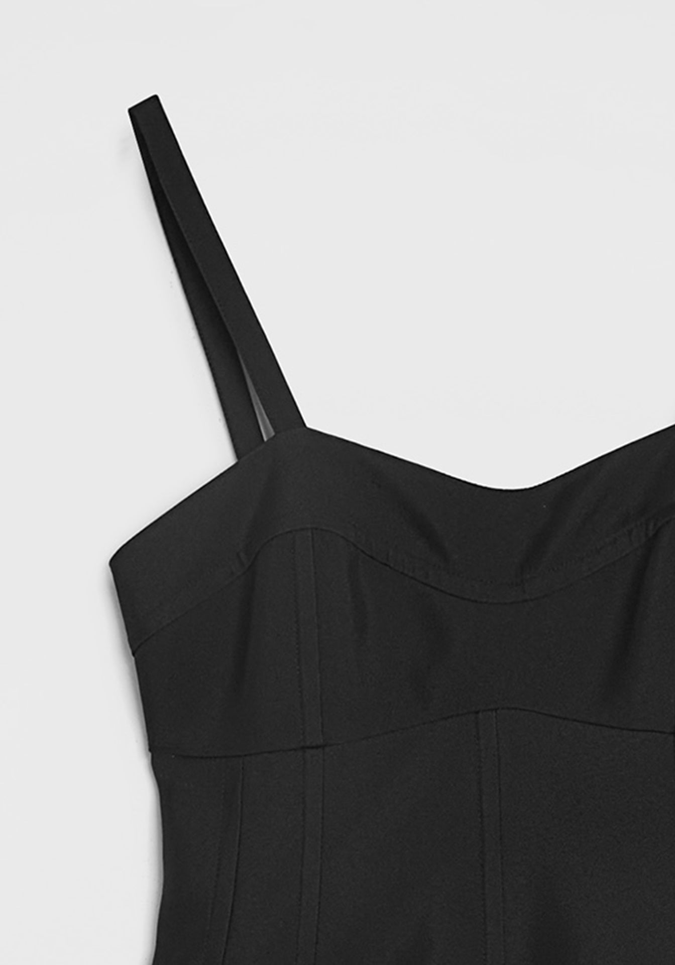 Techno Gabardine Bustier Dress